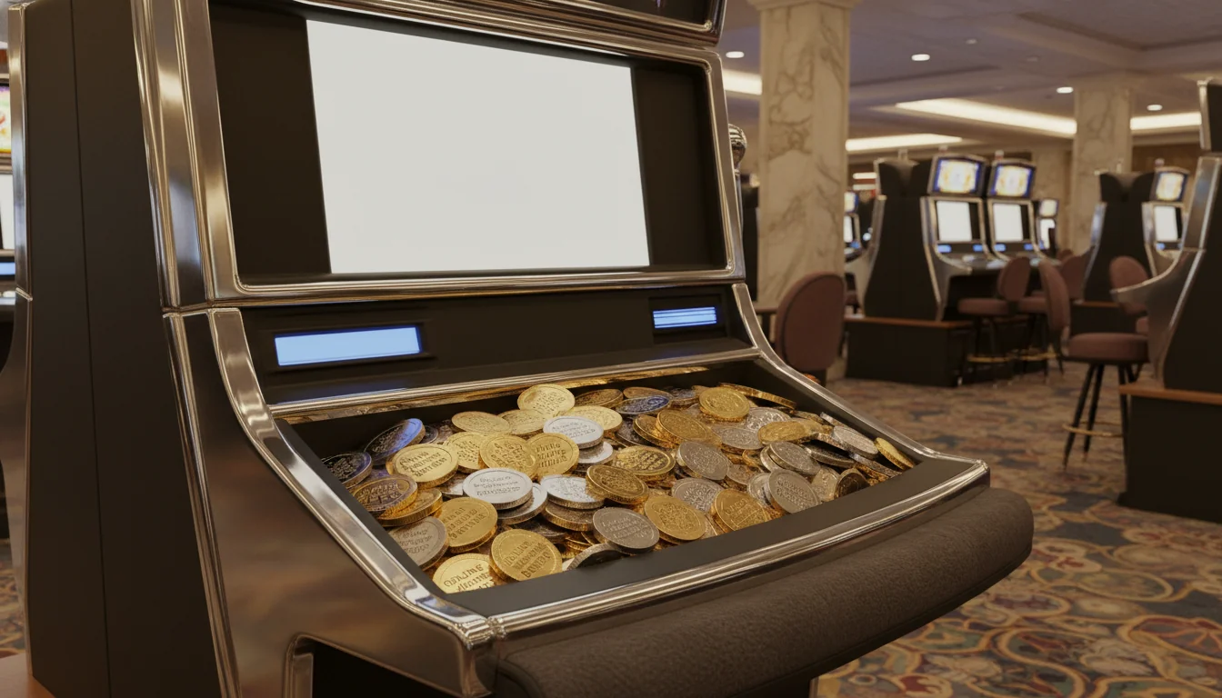 Casino player celebrating a win